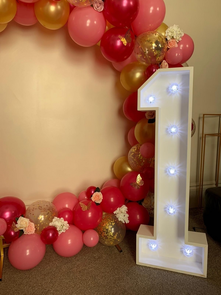 Mark that special date with our fabulous light up numbers
